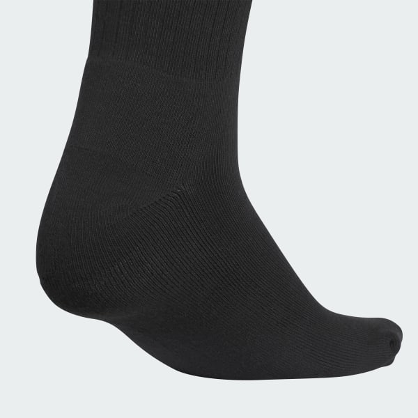 Black 3-Stripes Knee-Hi Socks