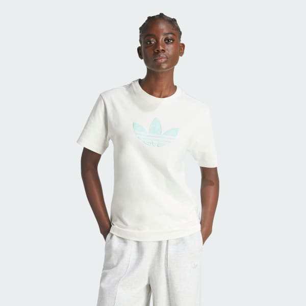 adidas Monogram Trefoil Tee White adidas Singapore