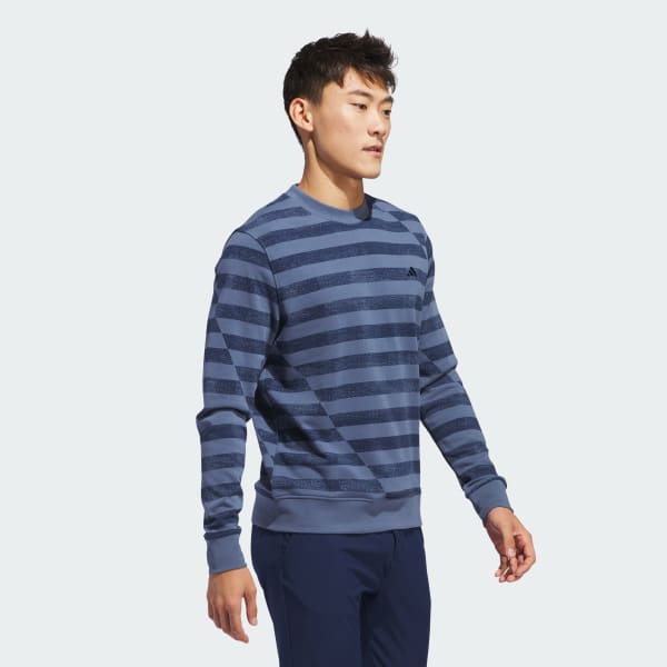 adidas Ultimate365 Printed Crewneck Sweatshirt - Blue | Free Shipping ...