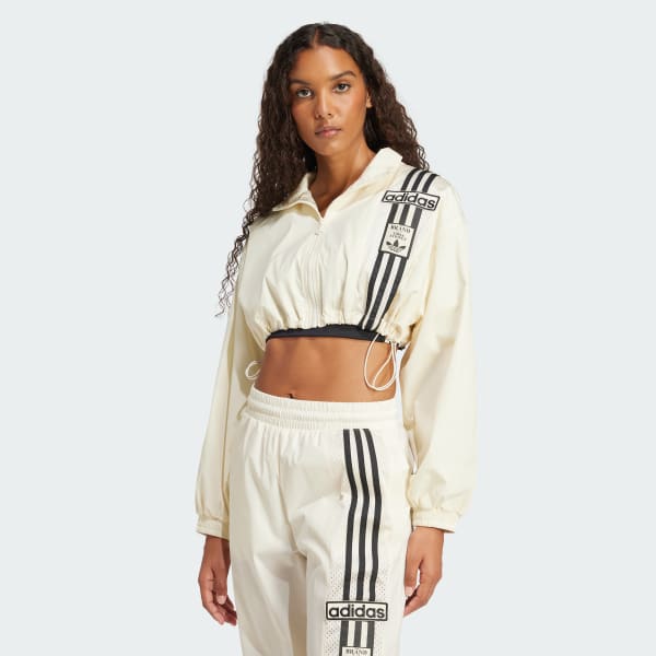 White Adibreak Woven Two-In-One Track Top