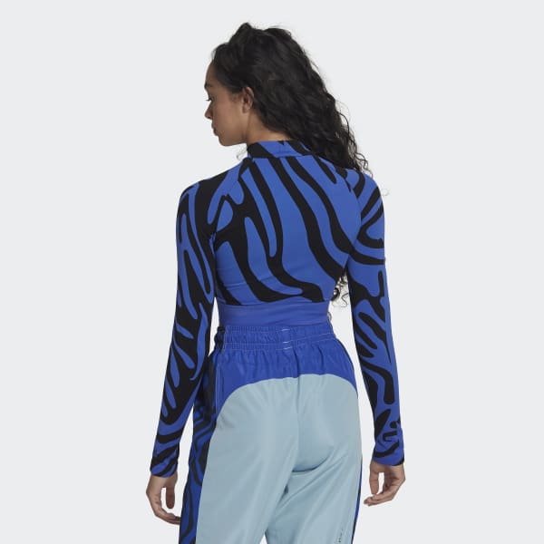 Azul Top Curto sem Costuras Wolford adidas by Stella McCartney VE951