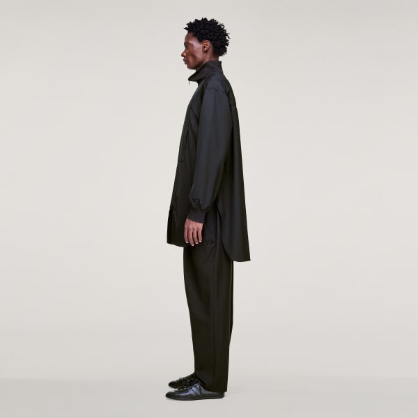 cierna TEPLÁKOVÝ TOP Y-3 REFINED WOOL LONG