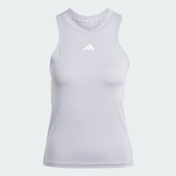 Grey AEROREADY Train Essentials Regular 3-Stripes Tank Top