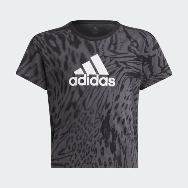 Camiseta Future Icons Hybrid Print Cotton Regular - Gris adidas adidas España