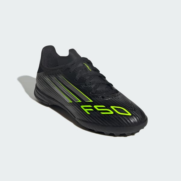 Black F50 League Turf Cleats Kids