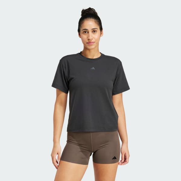 Nero T-shirt PrimeLift Back-Cutout 3-Stripes