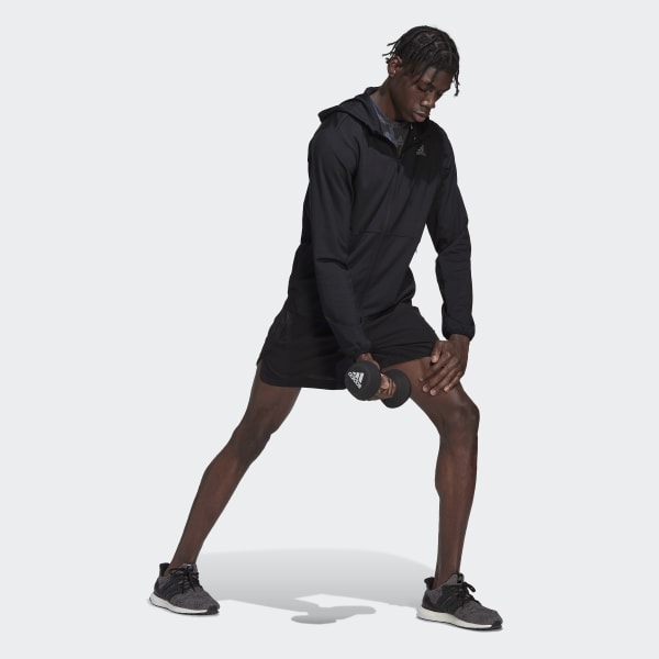 cerná Mikina HIIT Training Full-Zip ID010
