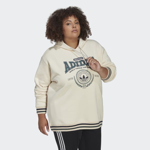 Bezowy adidas Originals Class of 72 Hoodie (Plus Size) MMR76