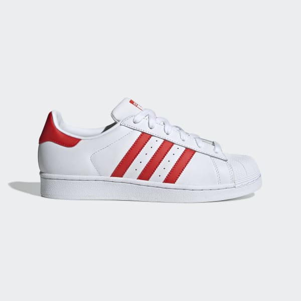 adidas superstar blanco con rojo