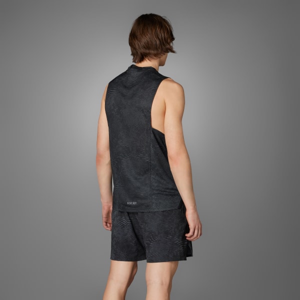Gris Playera sin Mangas de Entrenamiento Designed for Training HEAT.RDY HIIT