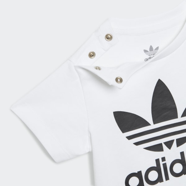 Tシャツ・カットソー adidas Adicolor Trefoil T-Shirt Kids White JE0517 Kids Clothing - Adicolor Trefoil Tee Kids - White | adidas Oman