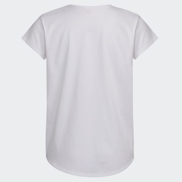 White Scoop Tee