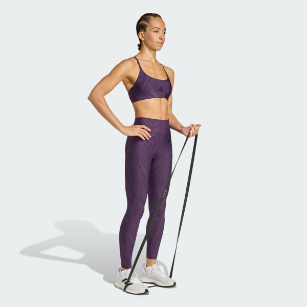 Roxo Leggings Compridas Optime AOP