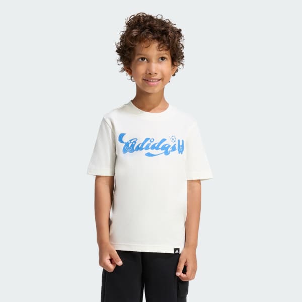 White LITTLE KIDS TIRO_NSTER GRAPHIC T-SHIRT