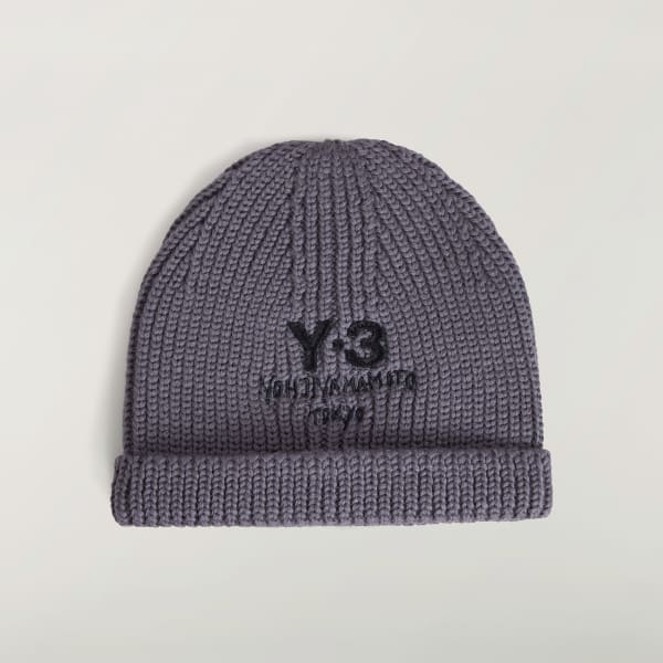 Grijs Y-3 Chunky Knit Beanie