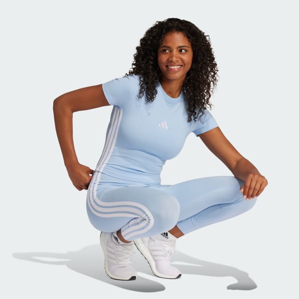 Blue Essentials 3-Stripes Slim Baby Tee