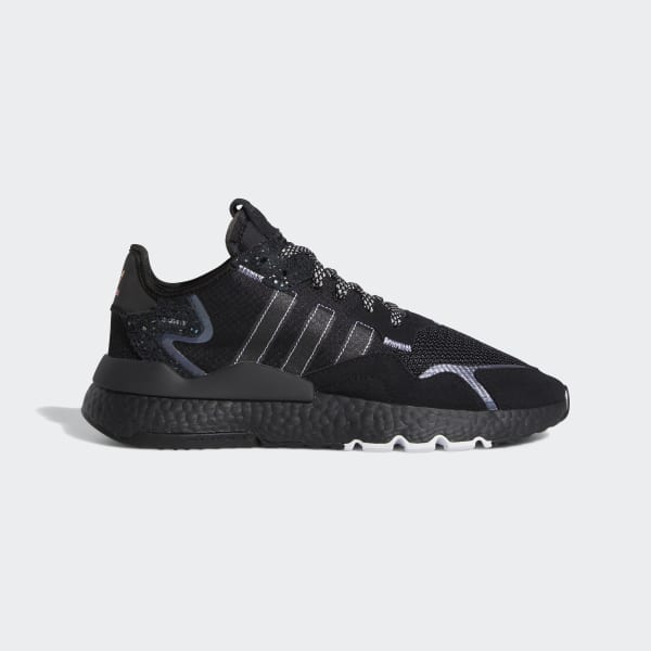 adidas nite jogger black white