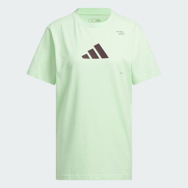 Vert T-shirt graphique Softball