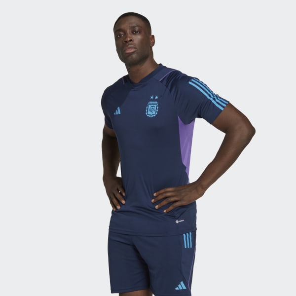 Gato de salto sobre estéreo adidas Camiseta de Entrenamiento Argentina Tiro 23 - Azul | adidas Argentina