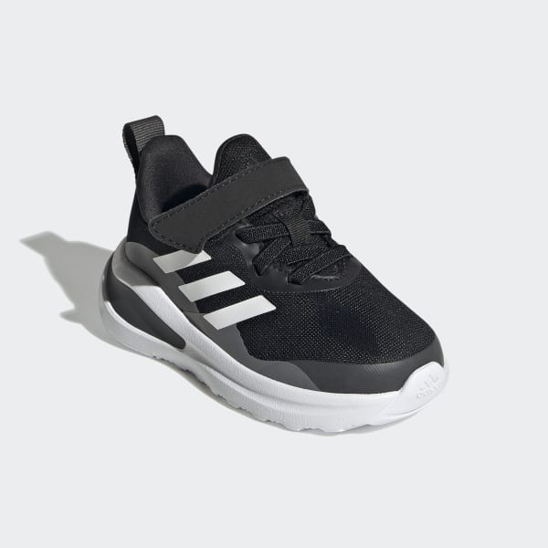 adidas FortaRun Elastic Lace Top Strap Running Shoes - Black | adidas ...