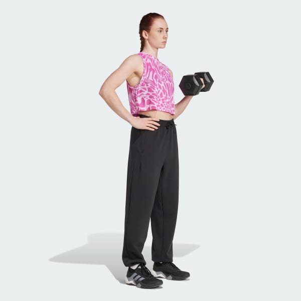 Morado Camiseta sin mangas Train Essentials estampado integral para entrenamiento