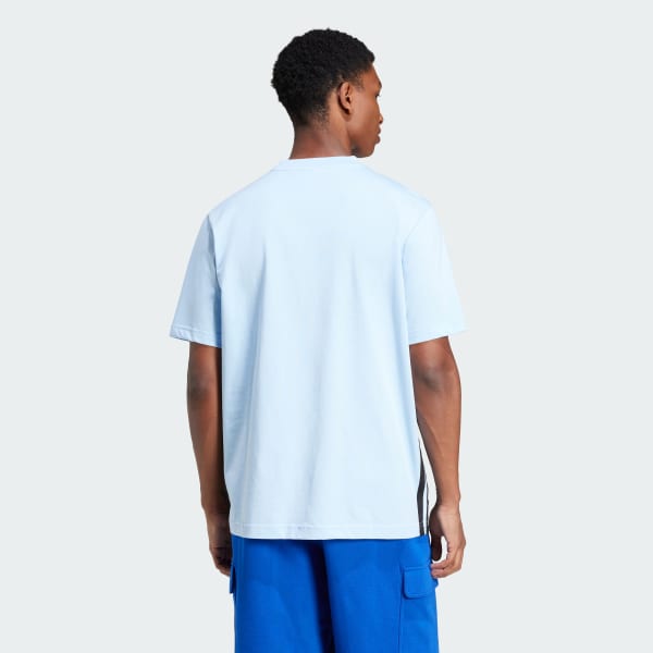 Blue Essentials 3-Stripes Single Jersey Tee