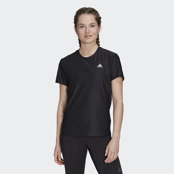 Zwart Adi Runner Running T-shirt XR667