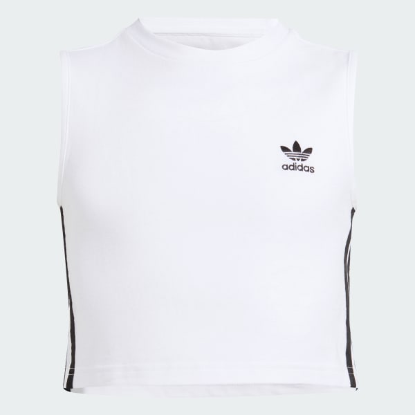 Adidas crop tank white hotsell