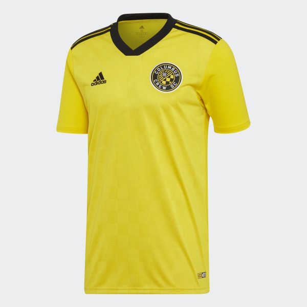 yellow adidas soccer jersey