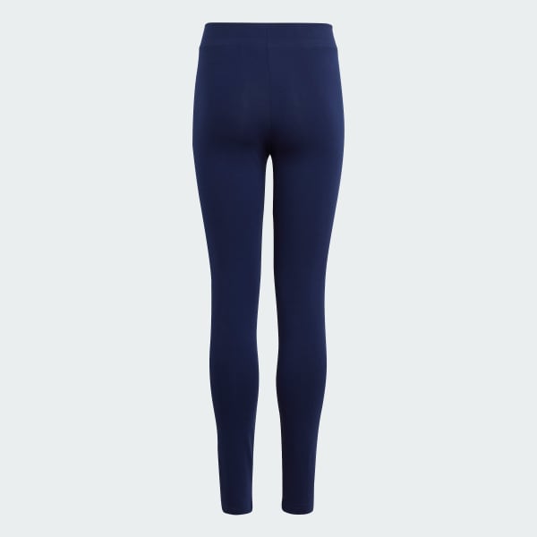 Azul Calzas Essentials Logo Linear Tiro Medio