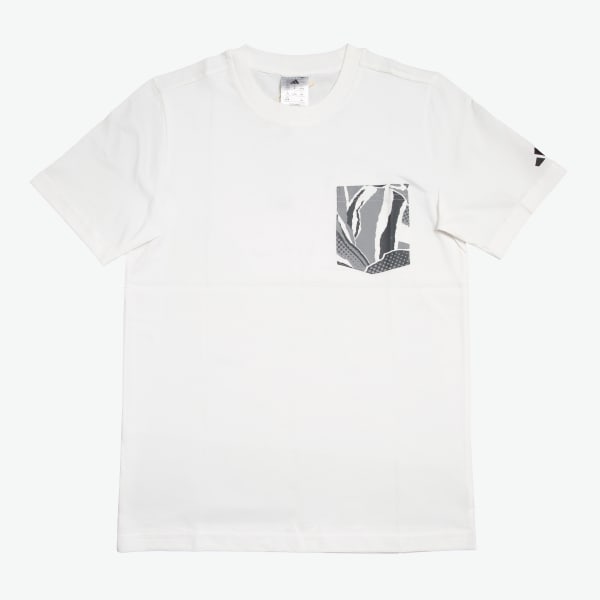 White Cotton Pocket Tee