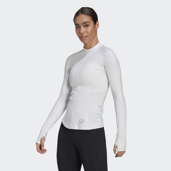 Weiss adidas by Stella McCartney TruePurpose Yoga Longsleeve DM077
