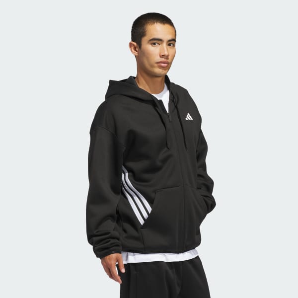 adidas Hoody ZiP-UP ウォームアップスーツ【ブラックXL】美品 ADIDAS CRAZY WARM FULLZIP HOODIE - Black | Free Shipping with