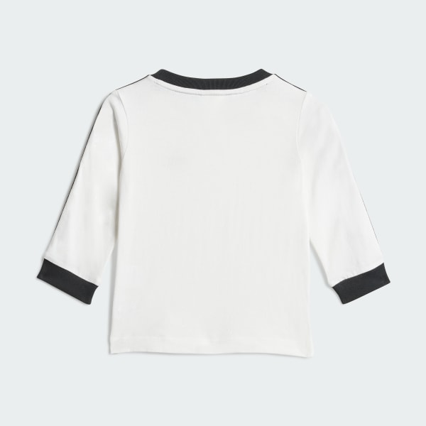 Blanco Conjunto vaquero con camiseta manga larga