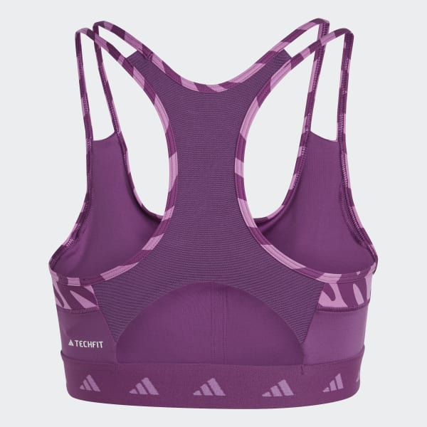 Paars Hyperglam Techfit Medium-Support Zebra Beha DKE66
