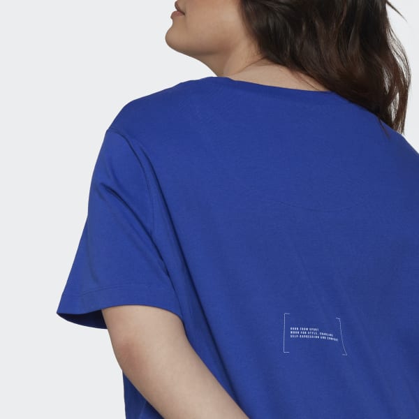 Blau T-Shirt – Große Größen CV935