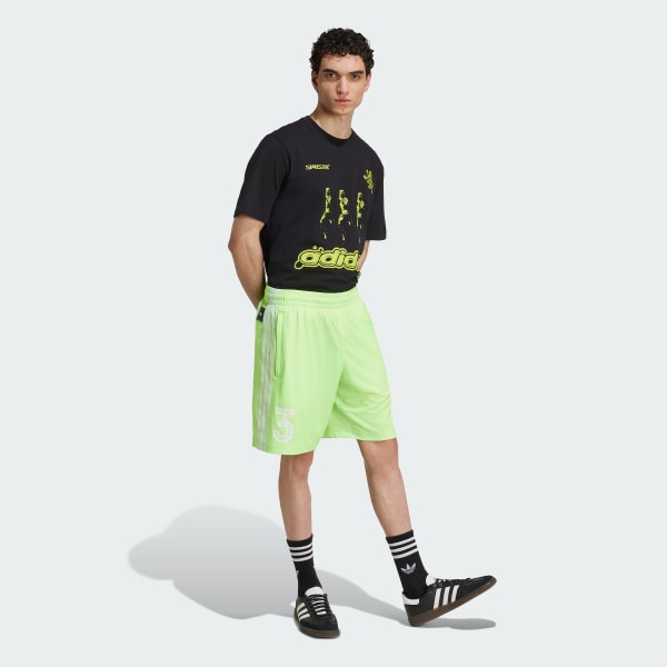 adidas Nuwave 90s Short 9-inch Inseam - Green | Free