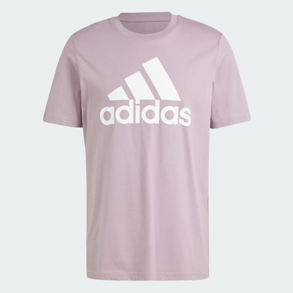 Violeta Remera Essentials Logo Grande Tejido Jersey