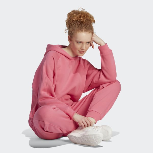 adidas ALL SZN Fleece Boyfriend Hoodie - Pink | Women's Lifestyle | adidas  US