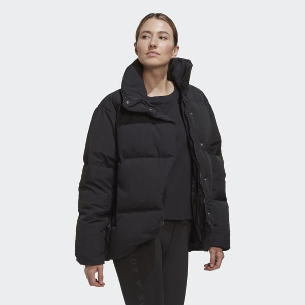 Black Big Baffle Down Jacket