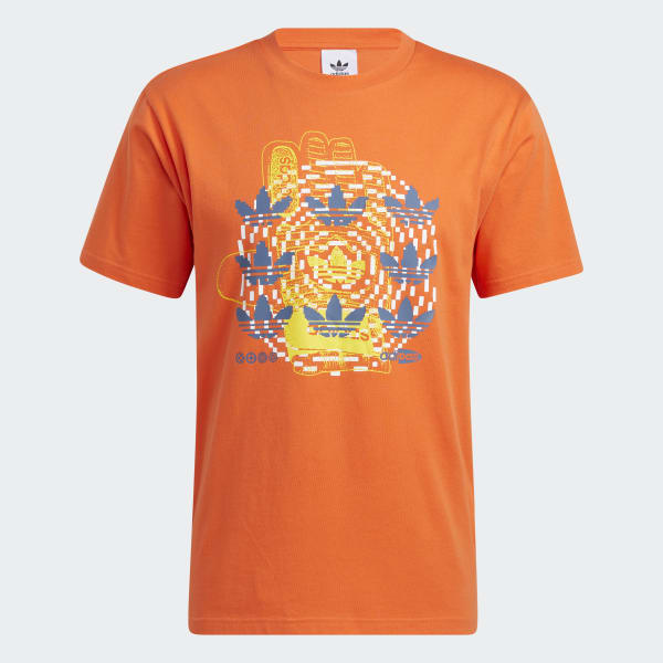 Orange Hypersport Multi Trefoil Tee