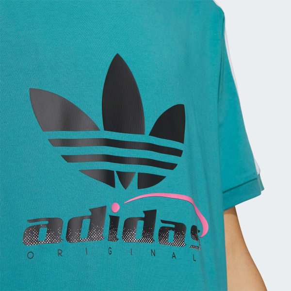 ■adidas■ Trefoil Short Sleeve Tee Mint IW6311 adidas Trefoil Logo Play Football Graphic Short Sleeve Tee