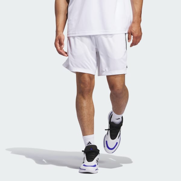 Branco Calções de Basquetebol 3-Stripes Legends