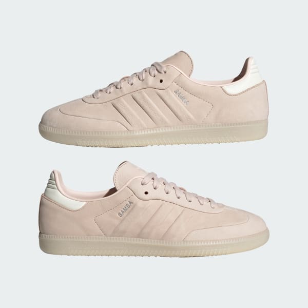 Adidas originals samba rose sneakers in tan cheap with gum sole
