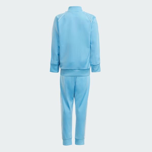 Tracksuit Trainingsanzug Damen Hellblau Tracksuit Hellblau Adidas