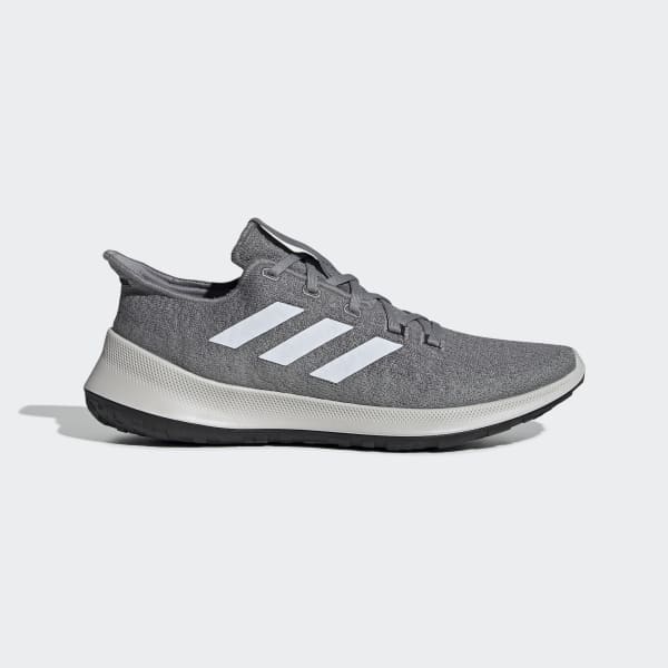 adidas grey knit shoes