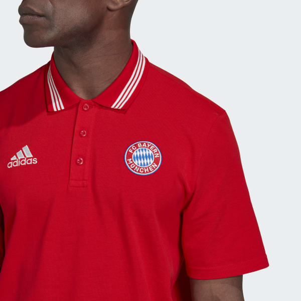 Czerwony FC Bayern DNA Polo Shirt WK738