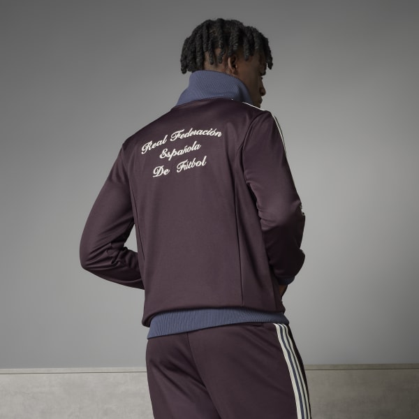 Adidas beckenbauer track top red top