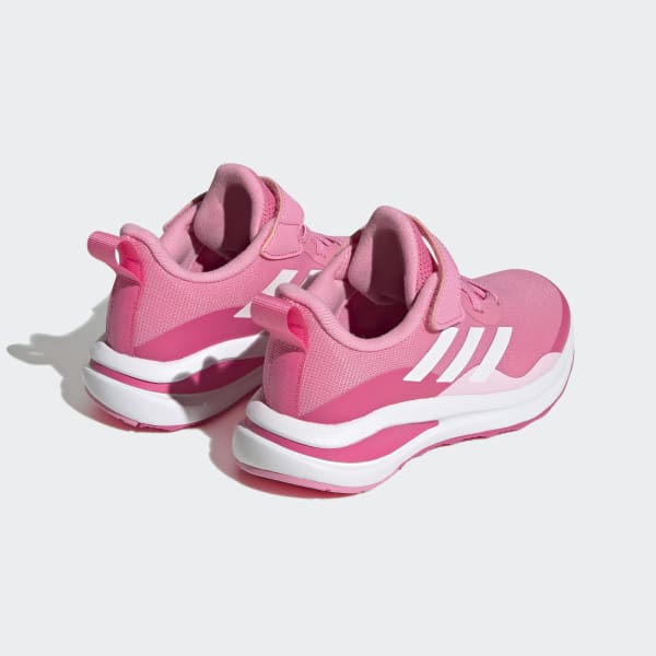 adidas FortaRun Sport Running Elastic Lace and Top Strap Shoes - Pink ...