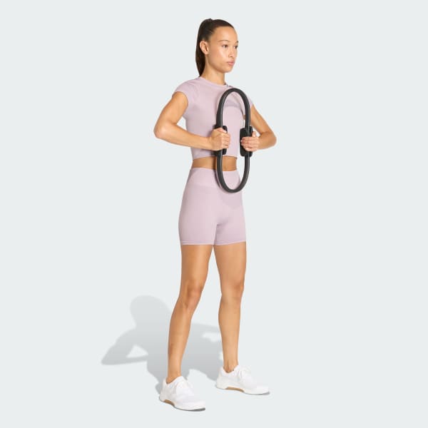 Lila Workout Essentials 4-tums stickade leggings